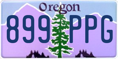 OR license plate 899PPG