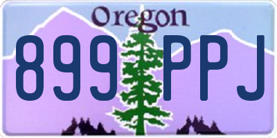 OR license plate 899PPJ