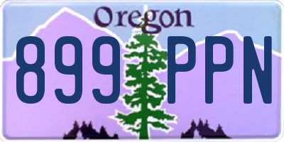 OR license plate 899PPN