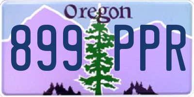 OR license plate 899PPR