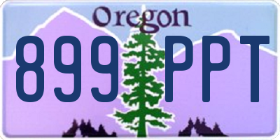 OR license plate 899PPT