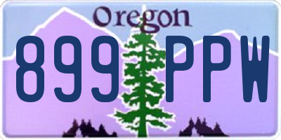OR license plate 899PPW