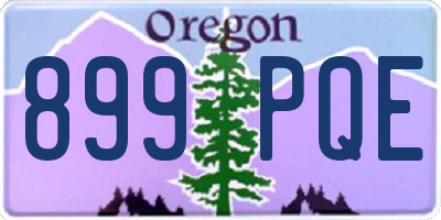 OR license plate 899PQE