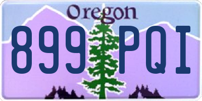 OR license plate 899PQI