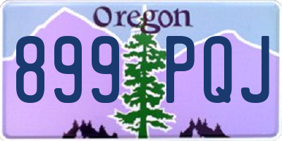 OR license plate 899PQJ