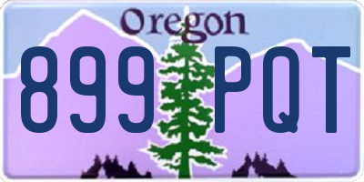 OR license plate 899PQT
