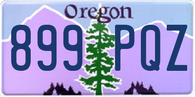 OR license plate 899PQZ