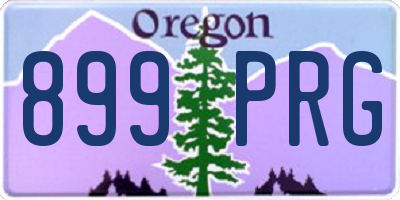 OR license plate 899PRG