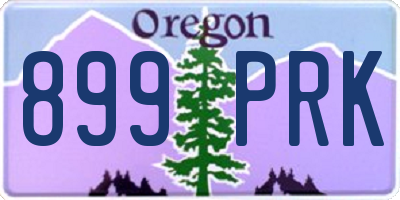 OR license plate 899PRK