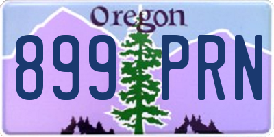 OR license plate 899PRN