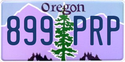 OR license plate 899PRP