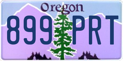 OR license plate 899PRT