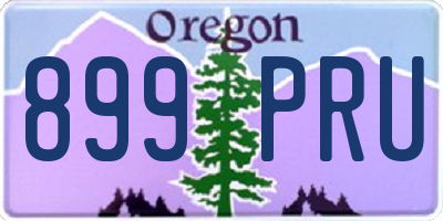 OR license plate 899PRU