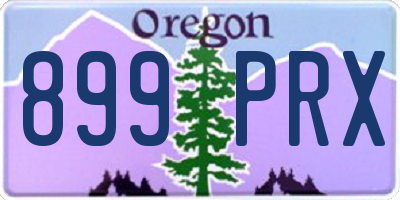 OR license plate 899PRX