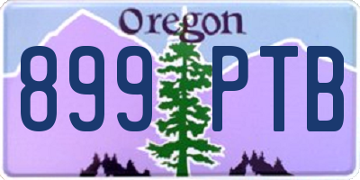 OR license plate 899PTB