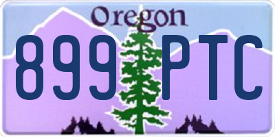OR license plate 899PTC