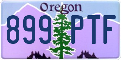 OR license plate 899PTF