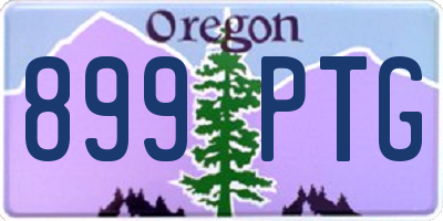 OR license plate 899PTG