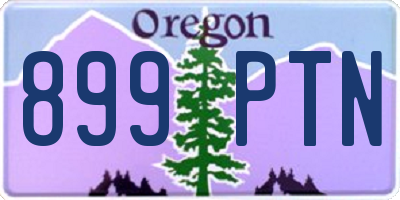 OR license plate 899PTN