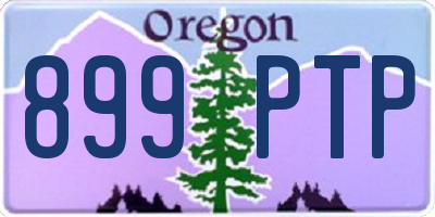 OR license plate 899PTP