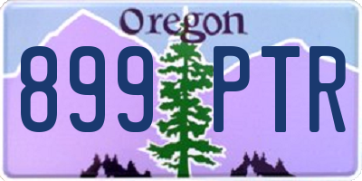 OR license plate 899PTR