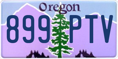 OR license plate 899PTV