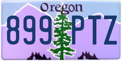 OR license plate 899PTZ