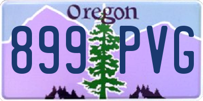 OR license plate 899PVG