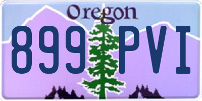OR license plate 899PVI
