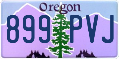 OR license plate 899PVJ