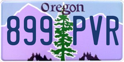 OR license plate 899PVR