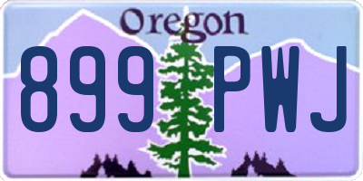 OR license plate 899PWJ