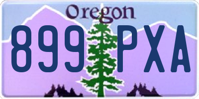 OR license plate 899PXA
