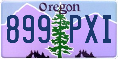 OR license plate 899PXI