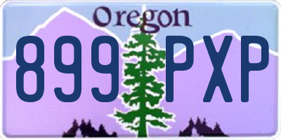 OR license plate 899PXP
