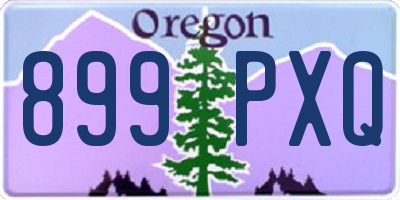 OR license plate 899PXQ