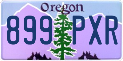 OR license plate 899PXR