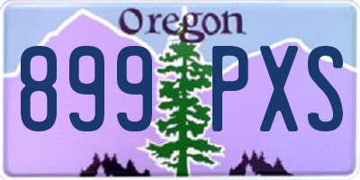 OR license plate 899PXS