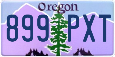 OR license plate 899PXT