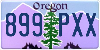 OR license plate 899PXX
