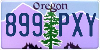 OR license plate 899PXY