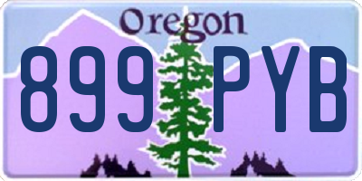 OR license plate 899PYB