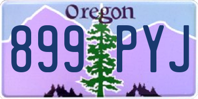 OR license plate 899PYJ