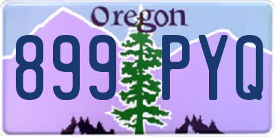 OR license plate 899PYQ