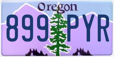 OR license plate 899PYR