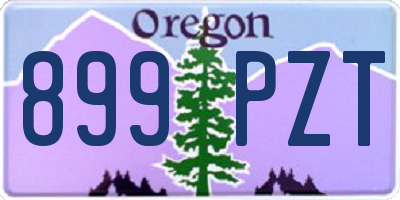 OR license plate 899PZT