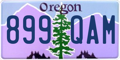OR license plate 899QAM