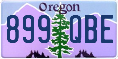 OR license plate 899QBE