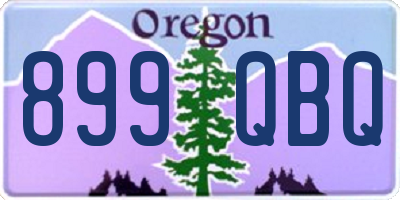OR license plate 899QBQ