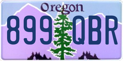 OR license plate 899QBR